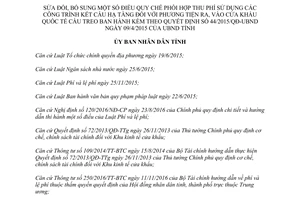 Quyết định 28/2017/QĐ-UBND sửa đổi 44/2015/QĐ-UBND phí công trình cửa khẩu cầu Treo Hà Tĩnh