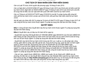 Quyết định 1178/QĐ-UBND 2017 công bố thủ tục hành chính ngành tư pháp Kiên Giang