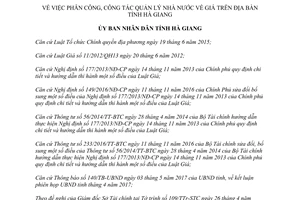 Quyết định 757/QĐ-UBND 2017 công tác quản lý Nhà nước về giá Hà Giang