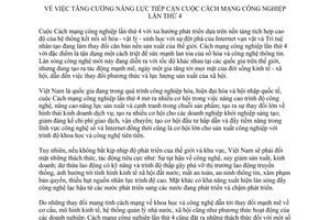 Chỉ thị 16/CT-TTg tăng cường năng lực tiếp cận cuộc Cách mạng công nghiệp lần thứ 4 2017