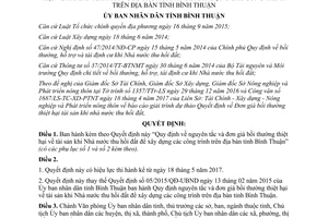 Quyết định 14/2017/QĐ-UBND Quy định nguyên tắc và đơn giá bồi thường thiệt hại tỉnh Bình Thuận