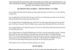 Quyết định 636/QĐ-LĐTBXH 2017 Kế hoạch pháp điển pháp luật Đề mục Phòng chống mại dâm