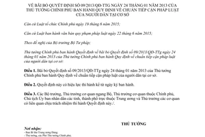 Quyết định 14/2017/QĐ-TTg bỏ Quyết định 09/2013/QĐ-TTg chuẩn tiếp cận pháp luật dân cơ sở