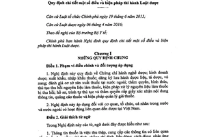 Nghị định 54/2017/NĐ-CP hướng dẫn Luật dược