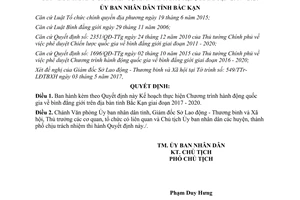 Quyết định 617/QĐ-UBND 2017 Chương trình hành động quốc gia bình đẳng giới Bắc Kạn