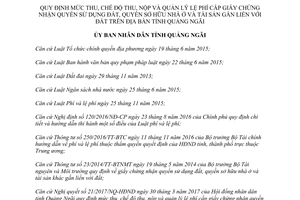 Quyết định 28/2017/QĐ-UBND mức thu chế độ thu nộp quản lý lệ phí cấp sổ đỏ Quảng Ngãi