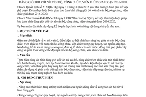 Kế hoạch 36/KH-UBND 2017 thực hiện 515/QĐ-TTg bình đẳng giới với nữ cán bộ Tuyên Quang