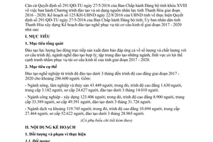 Kế hoạch 73/KH-UBND 2017 đào tạo nghề phục vụ tái cơ cấu kinh tế Thanh Hóa 2020