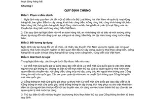 Nghị định 58/2017/NĐ-CP hướng dẫn Bộ luật Hàng hải Việt Nam quản lý khai thác hoạt động hàng hải