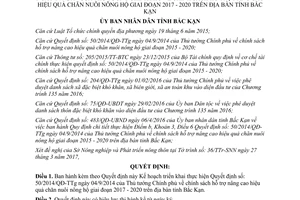 Quyết định 633/QĐ-UBND 2017 thực hiện 50/2014/QĐ-TTg hỗ trợ chăn nuôi Bắc Kạn