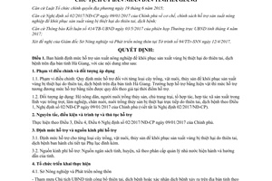 Quyết định 806/QĐ-UBND 2017 hỗ trợ nông nghiệp khôi phục vùng thiệt hại thiên tai dịch bệnh Hà Giang