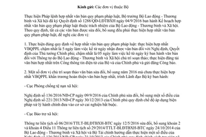 Công văn 1674/LĐTBXH-PC 2017 hợp nhất văn bản