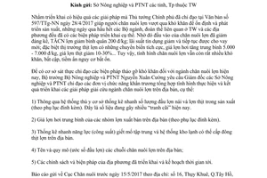 Công văn 654/CN-KHTC 2017 báo cáo tình hình chăn nuôi lợn