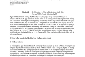 Công văn 1011/TĐC-ĐL 2017 thay thế Công văn 1693/TĐC-ĐL hướng dẫn 28/2013/TT-BKHCN