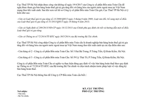 Công văn 29229/CT-KK&KTT 2017 doanh nghiệp bán hàng hoàn thuế giá trị gia tăng Hà Nội