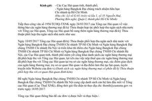 Công văn 3144/TCHQ-TXNK 2017 ngân hàng thương mại hợp tác thu ngân sách nhà nước