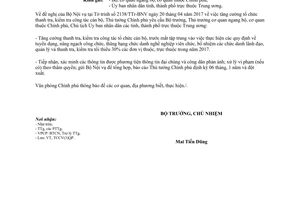 Công văn 4951/VPCP-TCCV 2017 tăng cường tổ chức thanh tra kiểm tra công tác cán bộ