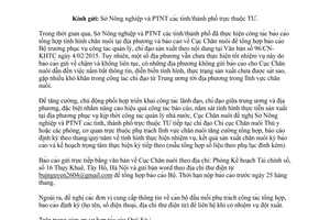 Công văn 697/CN-KHTC 2017 tăng cường báo cáo tình hình sản xuất chăn nuôi định kỳ