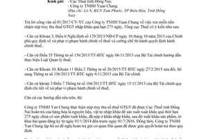 Công văn 2017/TCT-KK 2017 xin miễn tiền chậm nộp thuế giá trị gia tăng quá hạn 275