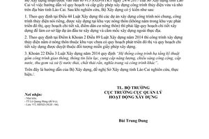 Công văn 71/BXD-HĐXD 2017 hướng dẫn thủ tục đầu tư xây dựng