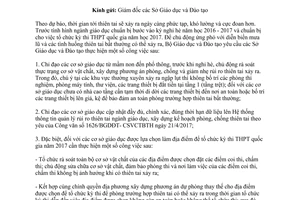 Công văn 2222/BGDĐT-CSVCTBTH 2017 tăng cường phòng chống giảm nhẹ rủi ro thiên tai