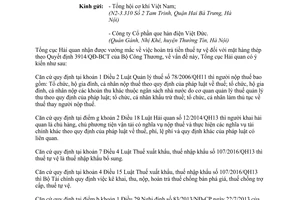 Công văn 3410/TCHQ-TXNK 2017 về hoàn trả thuế tự vệ theo Quyết định 3914/QĐ-BCT