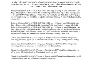 Văn bản hợp nhất 2162/VBHN-BLĐTBXH 2017 hợp nhất thông tư liên tịch hướng dẫn 136/2013/NĐ-CP