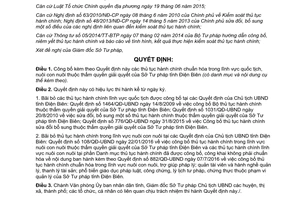 Quyết định 497/QĐ-UBND 2017 công bố thủ tục hành chính chuẩn hóa lĩnh vực quốc tịch Điện Biên