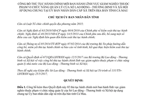 Quyết định 990/QĐ-UBND 2017 thủ tục hành chính mới lĩnh vực giảm nghèo Cà Mau