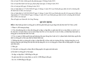 Quyết định 07/2017/QĐ-UBND giá dịch vụ trông giữ xe tỉnh Trà Vinh