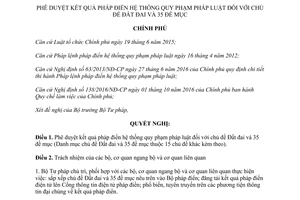 Nghị quyết 48/NQ-CP 2017 kết quả pháp điển hệ thống pháp luật chủ đề Đất đai