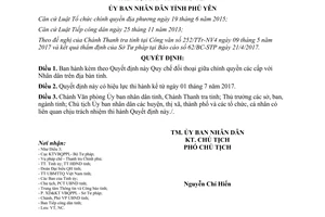 Quyết định 21/2017/QĐ-UBND Quy chế đối thoại giữa chính quyền các cấp với Nhân dân Phú Yên