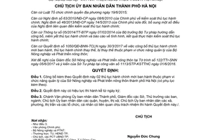 Quyết định 3580/QĐ-UBND 2017 công bố thủ tục hành chính Sở Nông nghiệp Hà Nội