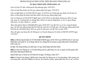 Quyết định 29/2017/QĐ-UBND bãi bỏ 10/2014/QĐ-UBND quản lý chữ ký số chứng thư số Long An