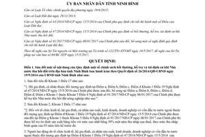 Quyết định 16/2017/QĐ-UBND sửa đổi chính sách bồi thường tái định cư khi thu hồi Ninh Bình