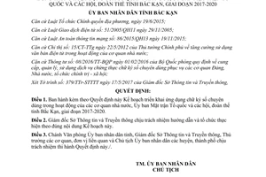 Quyết định 832/QĐ-UBND 2017 ứng dụng chữ ký số hoạt động cơ quan nhà nước Bắc Kạn 2017 2020