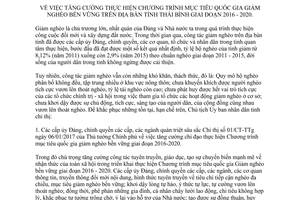 Chỉ thị 17/CT-UBND 2017 tăng cường Chương trình mục tiêu quốc gia Giảm nghèo bền vững Thái Bình