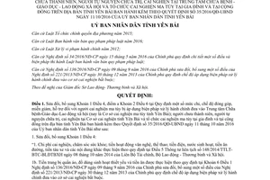 Quyết định 08/2017/QĐ-UBND sửa đổi 35/2016/QĐ-UBND hỗ trợ người cai nghiện ma túy Yên Bái