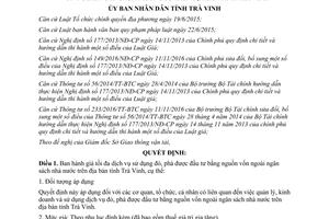 Quyết định 10/2017/QĐ-UBND giá tối đa sử dụng đò phà vốn ngoài ngân sách Trà Vinh