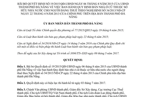 Quyết định 21/2017/QĐ-UBND bán nhà ở cũ sở hữu nhà nước cho người đang thuê Đà Nẵng