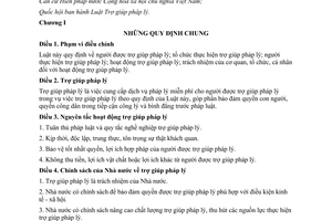 Luật Trợ giúp pháp lý 2017