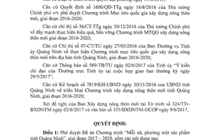 Quyết định 2366/QĐ-UBND 2017 Đề án Chương trình Mỗi xã phường một sản phẩm Quảng Ninh