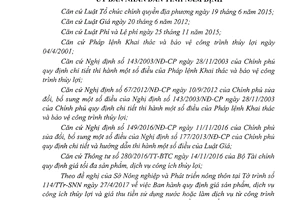 Quyết định 14/2017/QĐ-UBND giá sản phẩm dịch vụ công ích từ công trình thủy lợi Nam Định