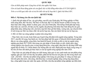 Nghị quyết 44/2017/QH14 chất vấn trả lời chất vấn kỳ họp 3 Quốc hội khoá XIV