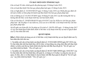 Quyết định 850/QĐ-UBND 2017 đính chính về thể thức và kỹ thuật trình bày tại Quyết định Bắc Kạn