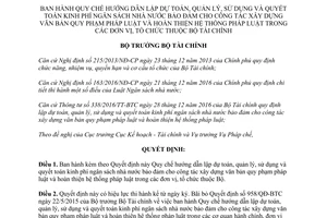 Quyết định 1181/QĐ-BTC 2017 hướng dẫn lập dự toán quyết toán kinh phí ngân sách nhà nước