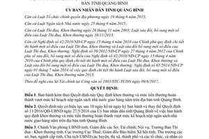 Quyết định 17/2017/QĐ-UBND thưởng vượt mức kế hoạch nộp ngân sách nhà nước Quảng Bình