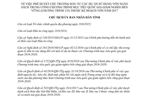 Quyết định 1619/QĐ-UBND 2017 dự án sử dụng vốn ngân sách Chương trình 135 Bình Phước