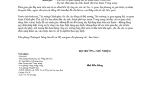 Công văn 5760/VPCP-NC 2017 về xử lý các cá nhân tự giới thiệu tự nhận người nhà lãnh đạo