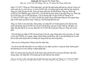 Công văn 2419/TCT-TTHT 2017 trả lời trường hợp mất bản chính chứng chỉ hành nghề dịch vụ thuế